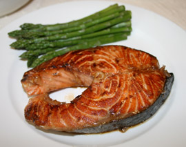 Baked salmon fillet recipe